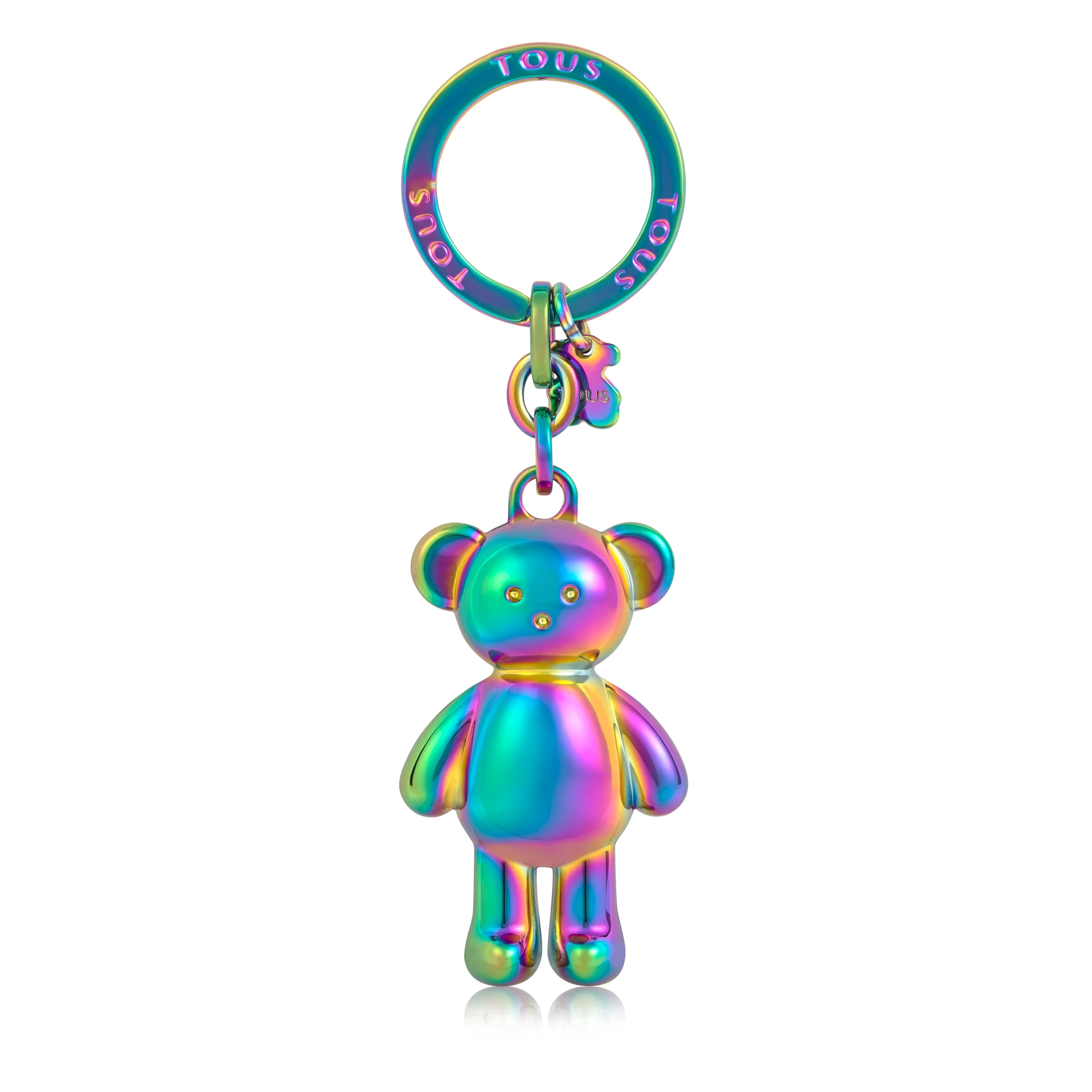Iridescent Teddy Bear bear Key ring - 1