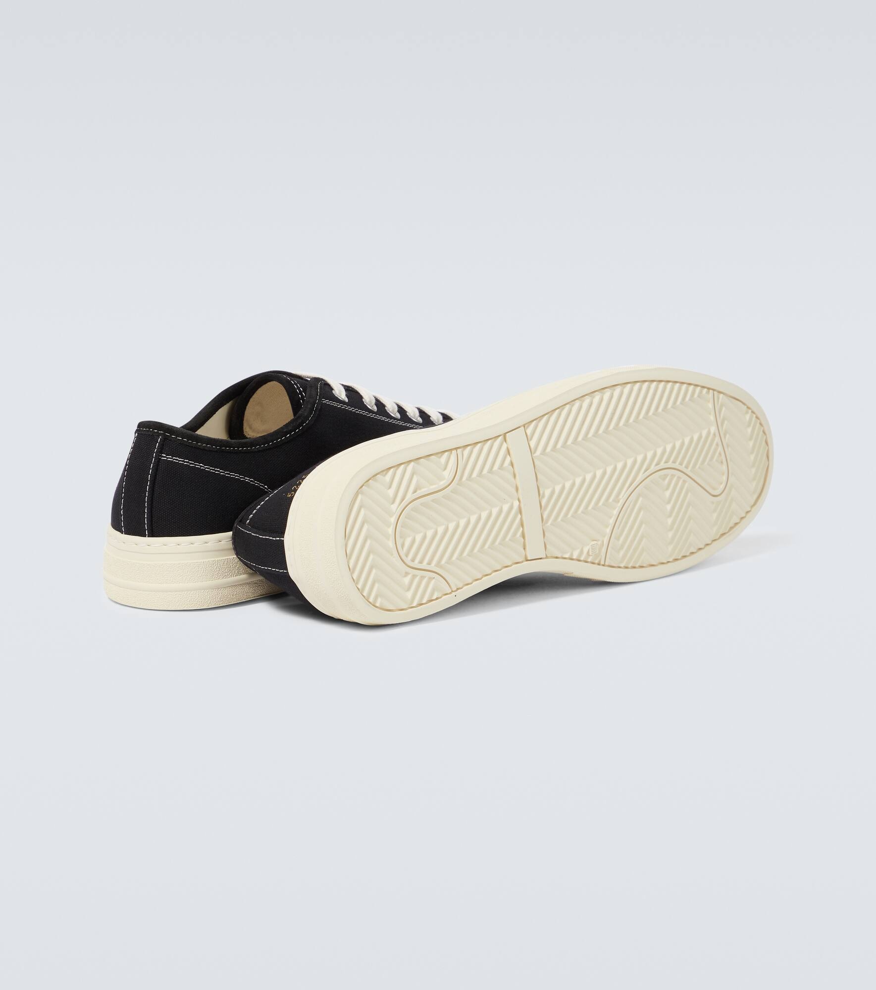 Tournament in Canvas leather-trimmed sneakers - 7