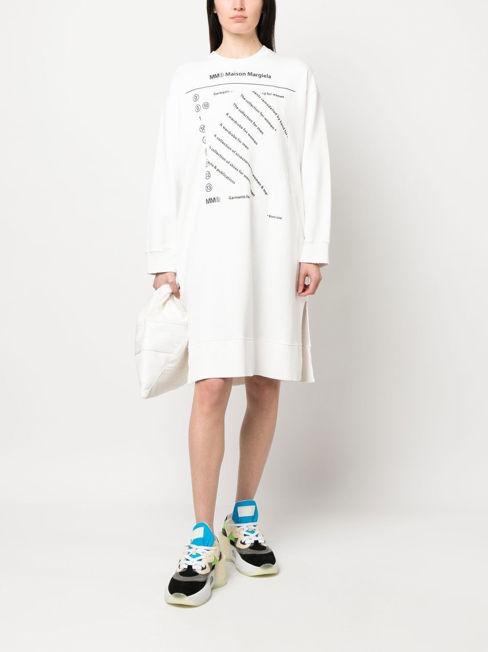 logo print sweatshirt dress - 2