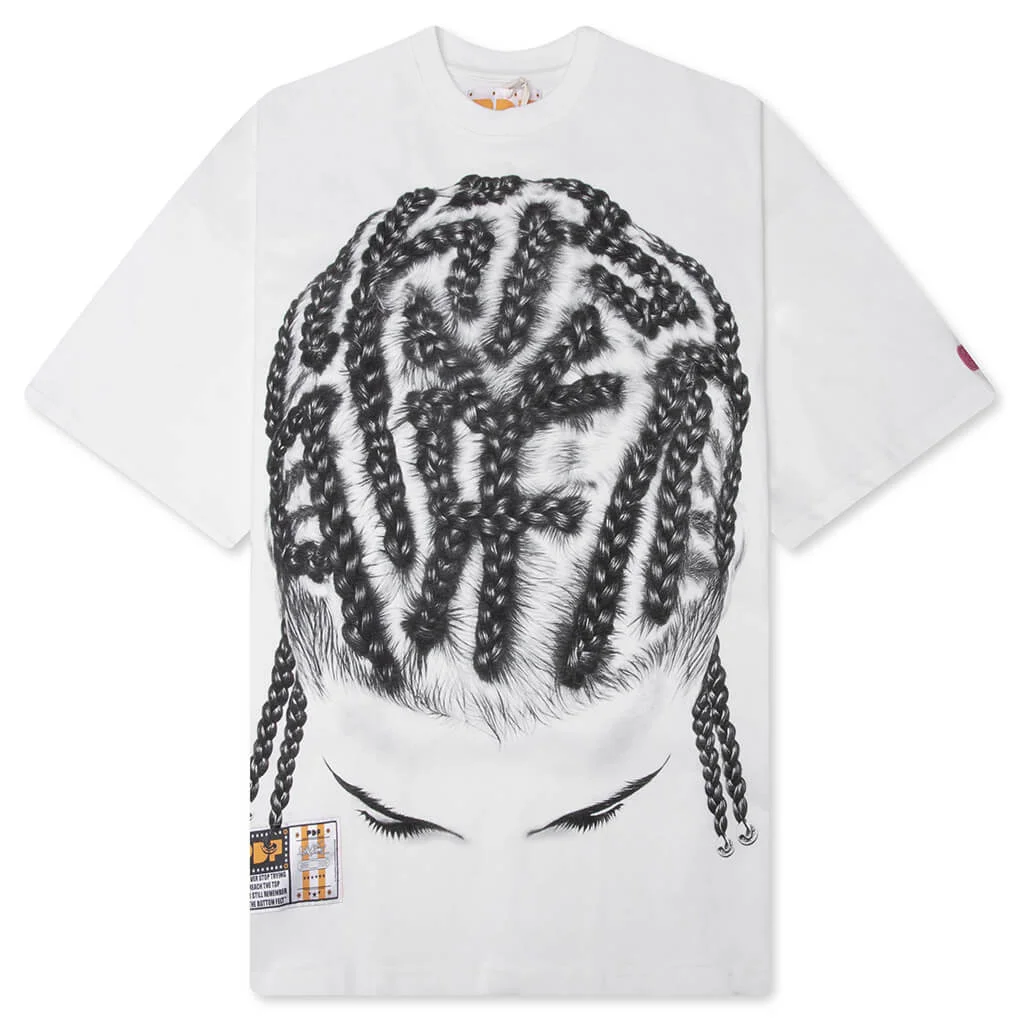 THE BOY BRAIDS TEE - WHITE - 1