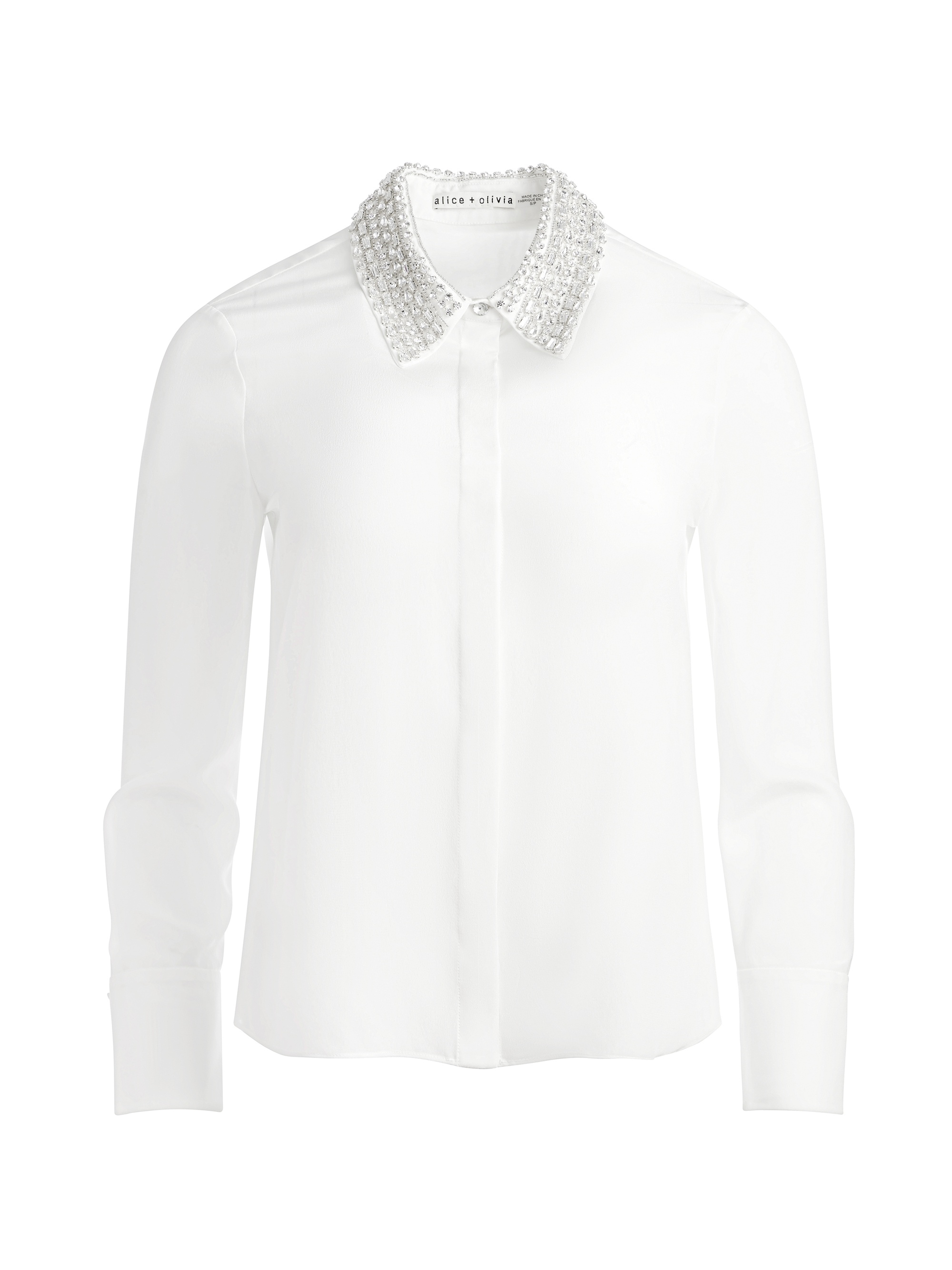 WILLA EMBELLISHED COLLAR TOP - 1