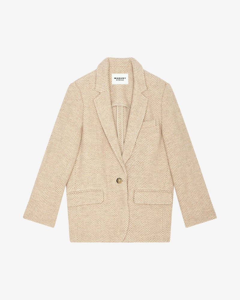 CHARLYNE GRAPHIC WOOL JACKET - 1