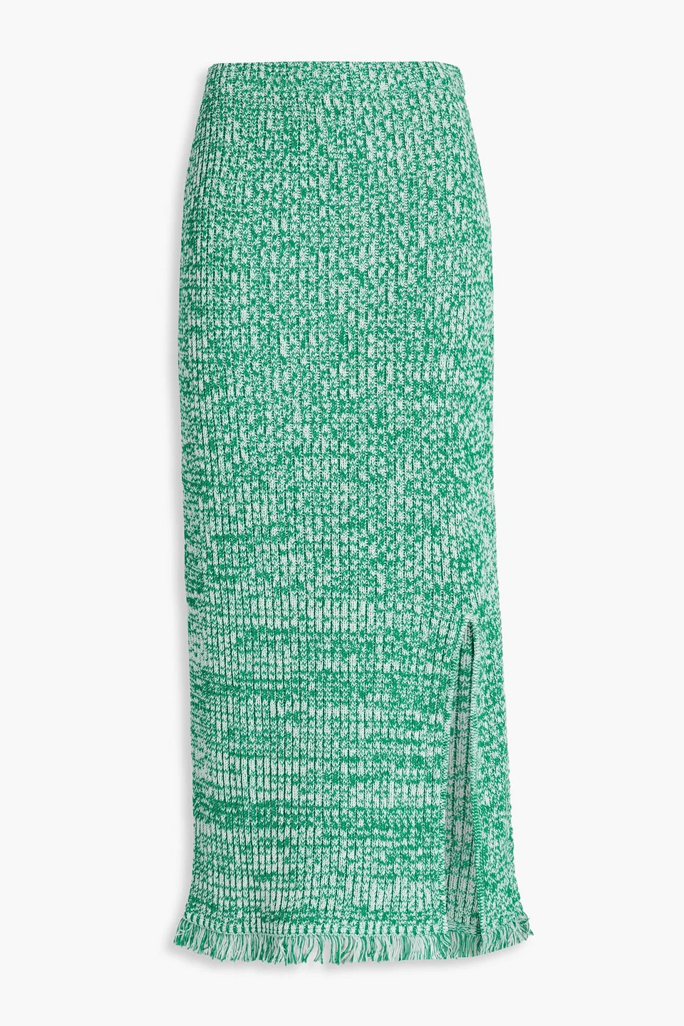 Emmie ribbed cotton midi skirt - 1