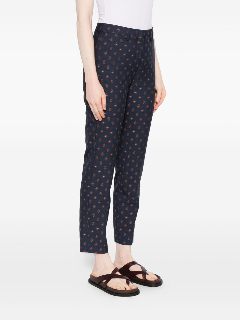 geometric-print trousers - 3