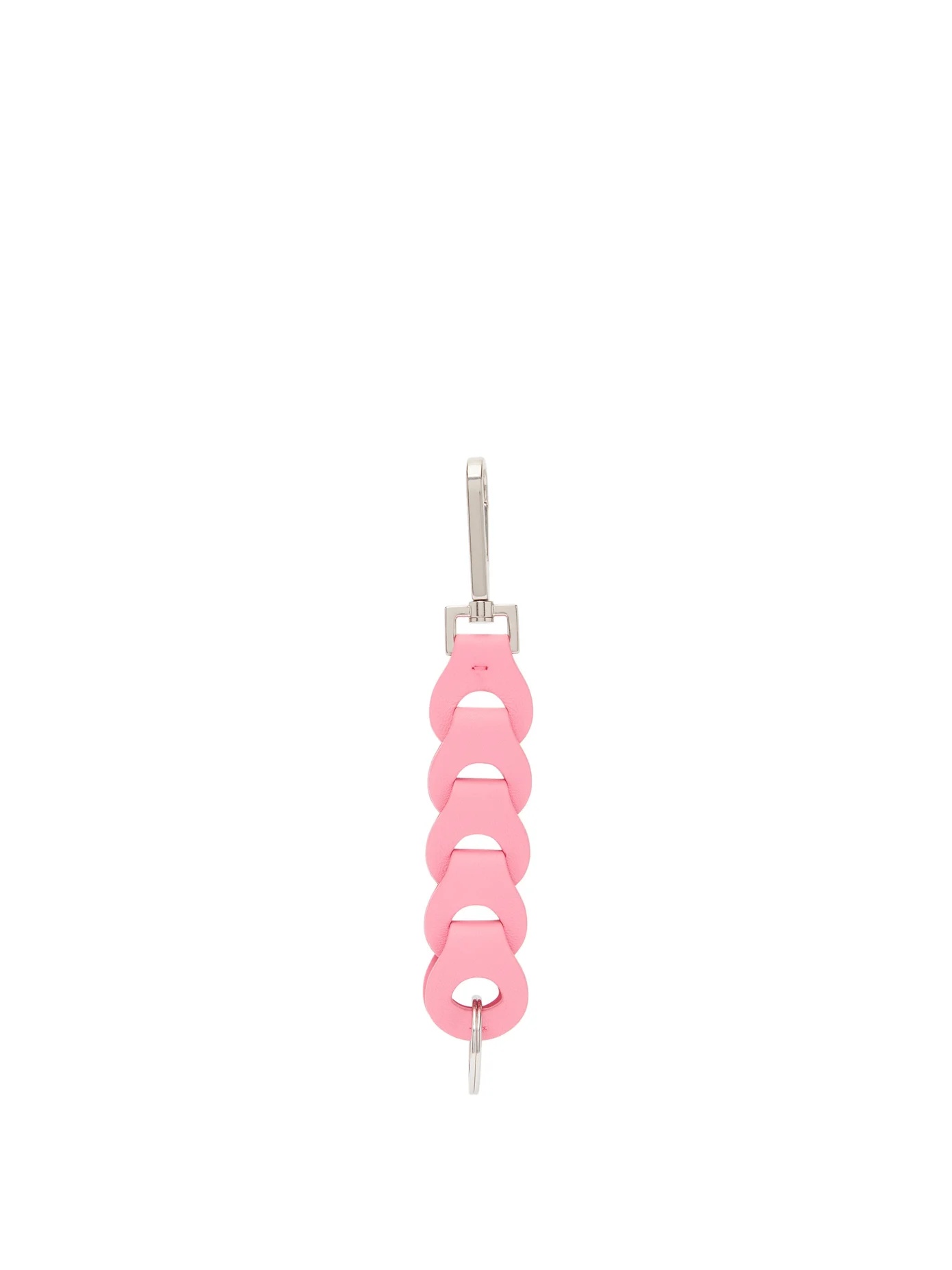 Chain-link leather key ring - 1