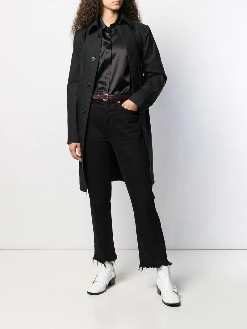 SAINT LAURENT belted car coat outlook