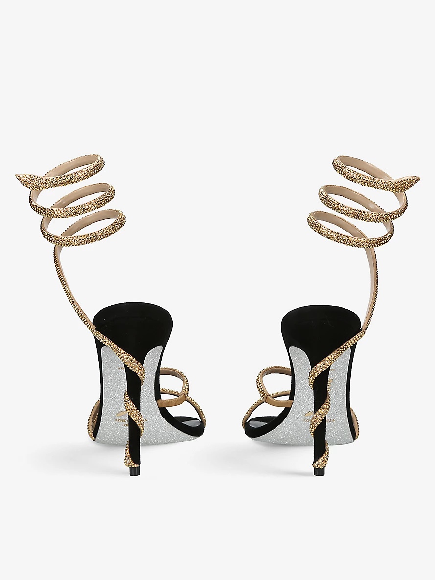 Margot jewelled leather heeled sandals - 2