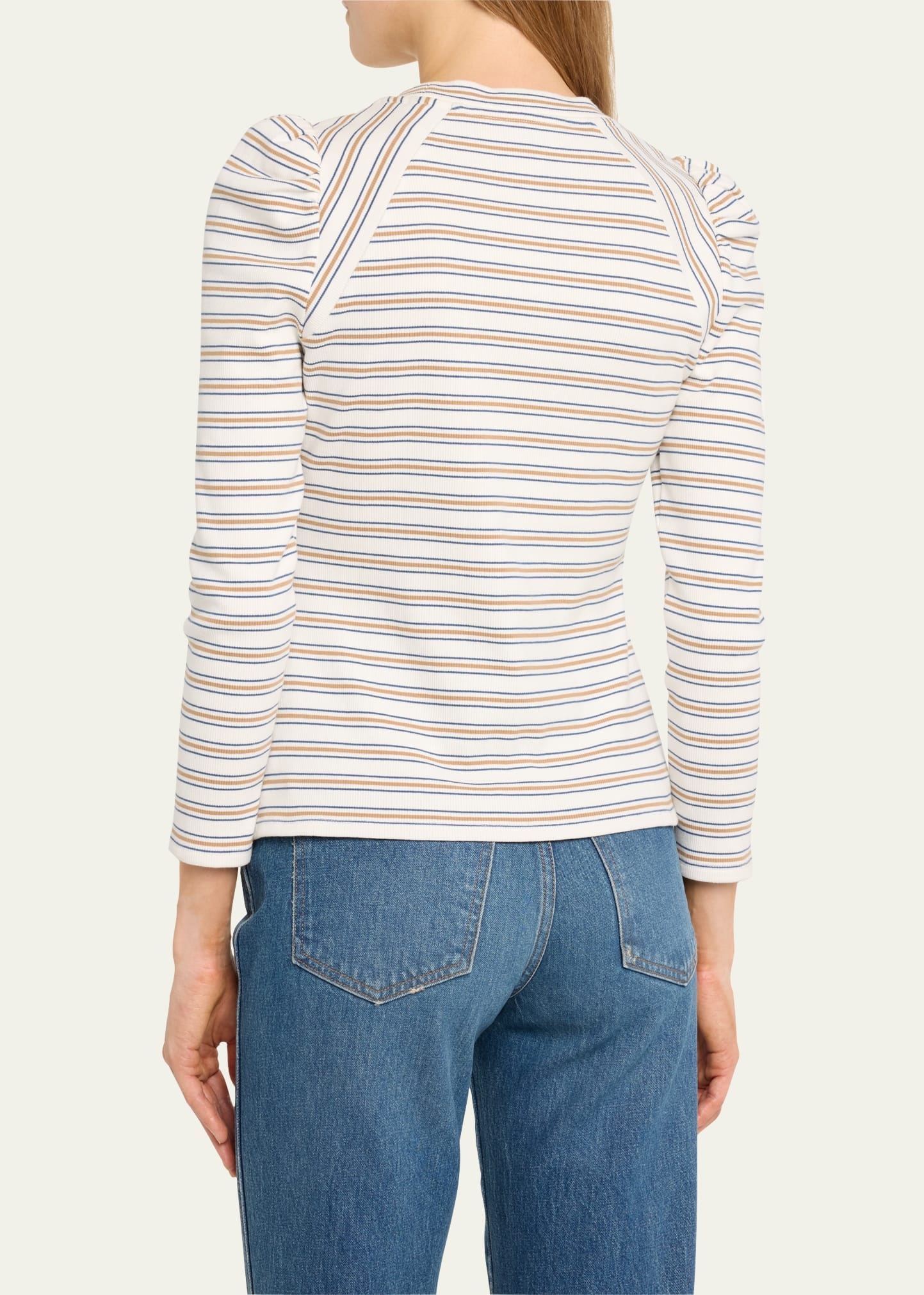 Delano Stripe Puff-Sleeve Top - 3