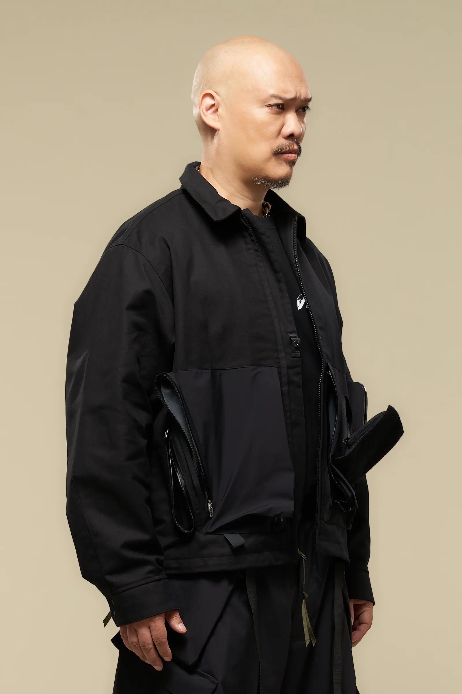 J121A-KI Cotton Jacket Black - 2
