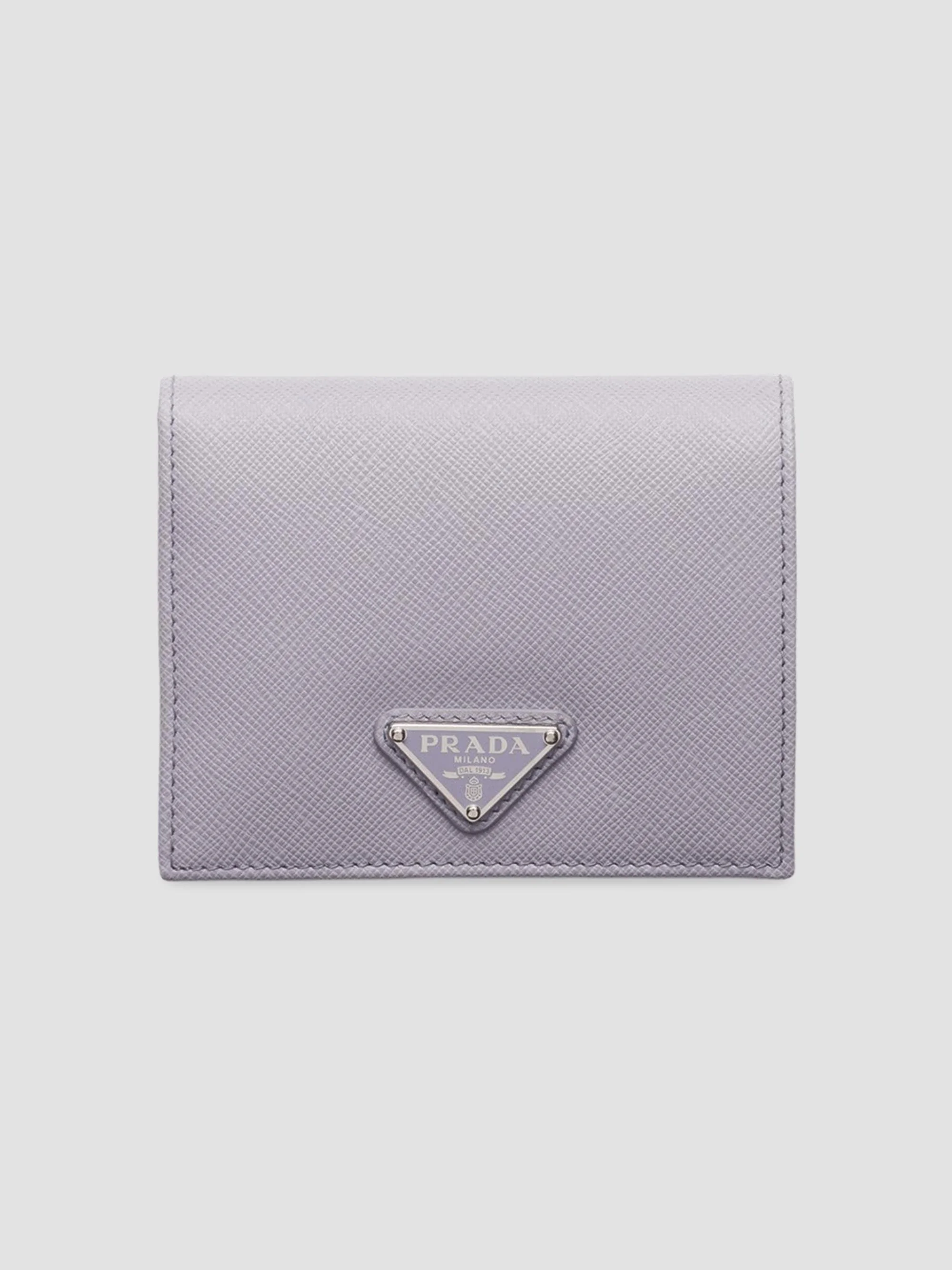 Women's Small Saffiano Leather Wallet - Purple - 1