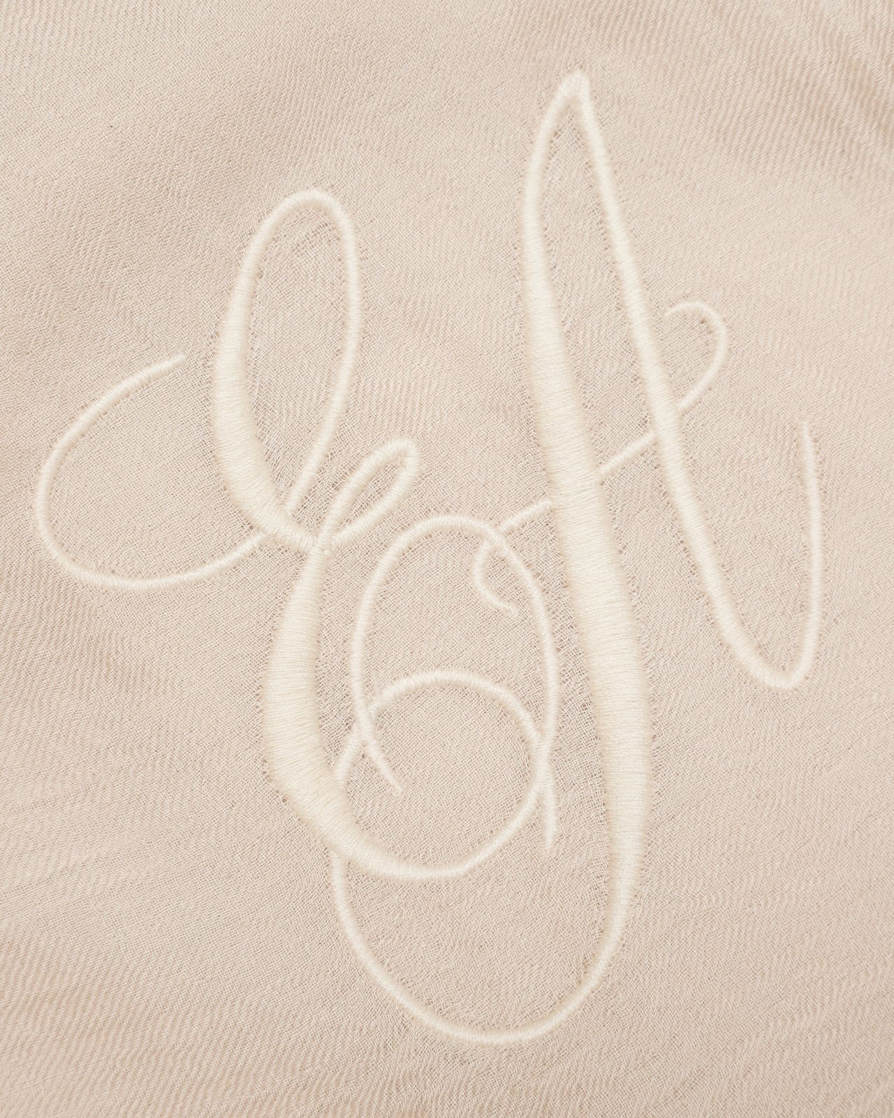 OVERSIZED MODAL STOLE WITH EA SIGNATURE EMBROIDERY - 2