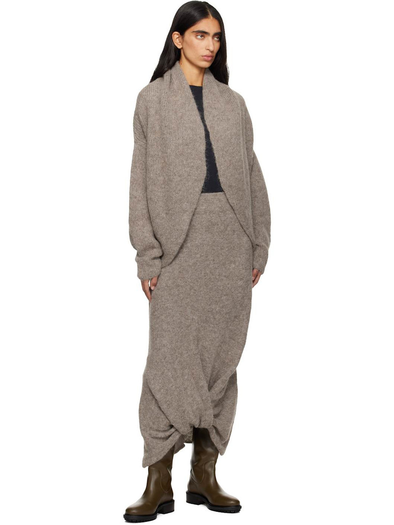 LAUREN MANOOGIAN Gray Knot Cardigan outlook