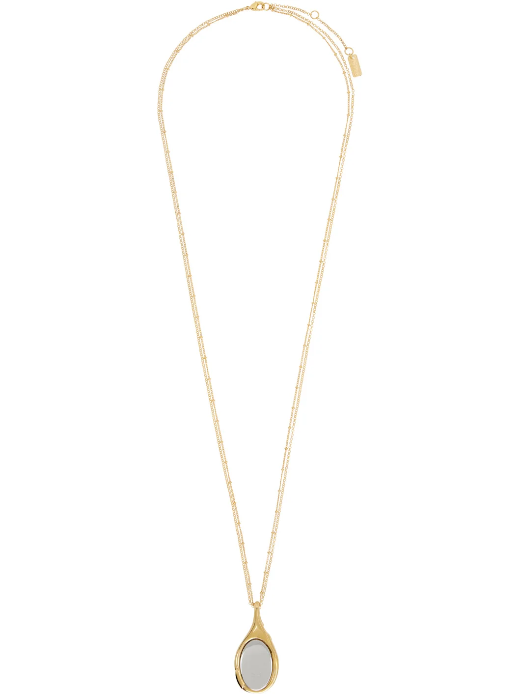 Mirrored Pendant Necklace - 1