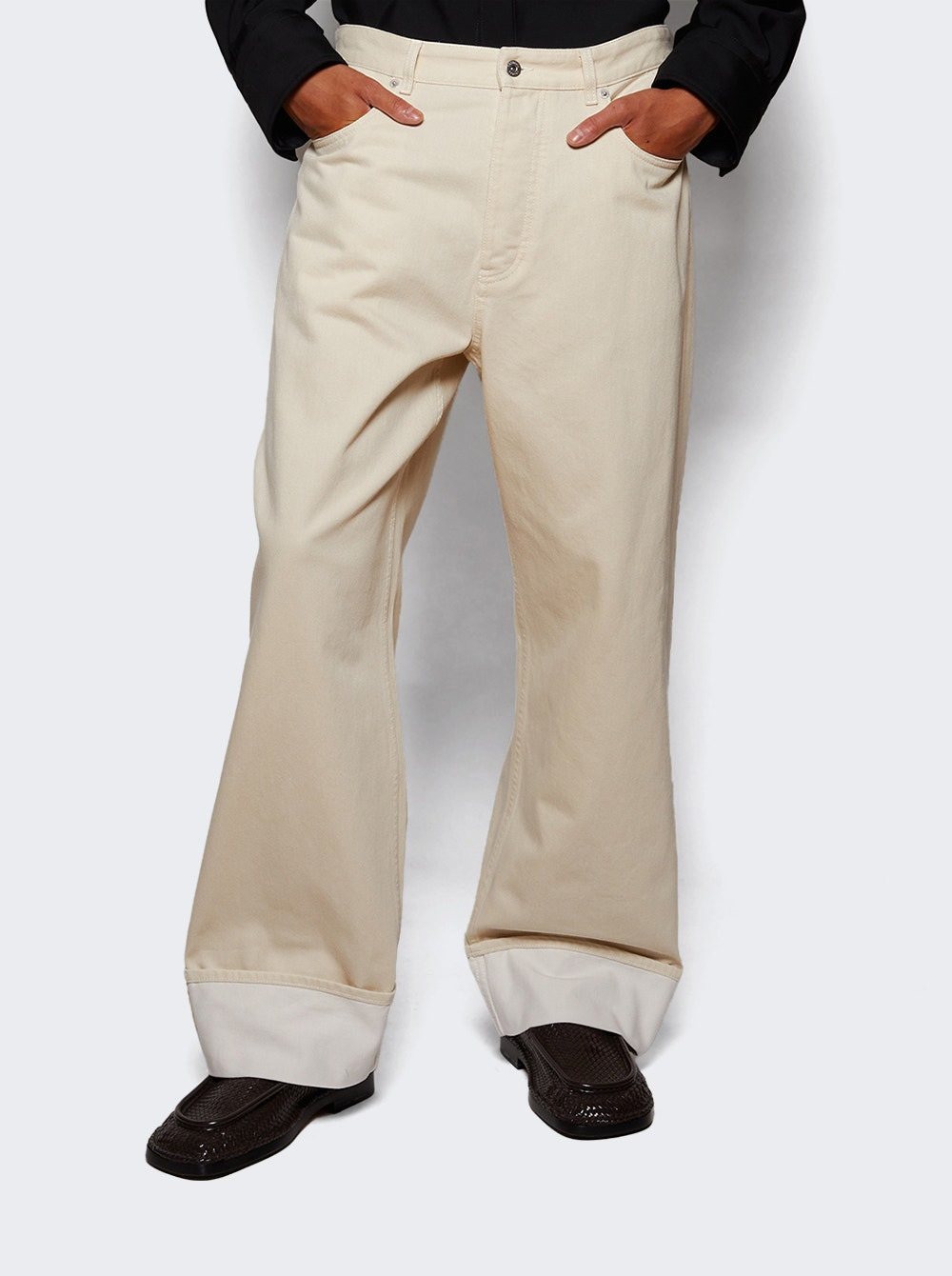 Turned Up Jeans Pale Meringue - 2