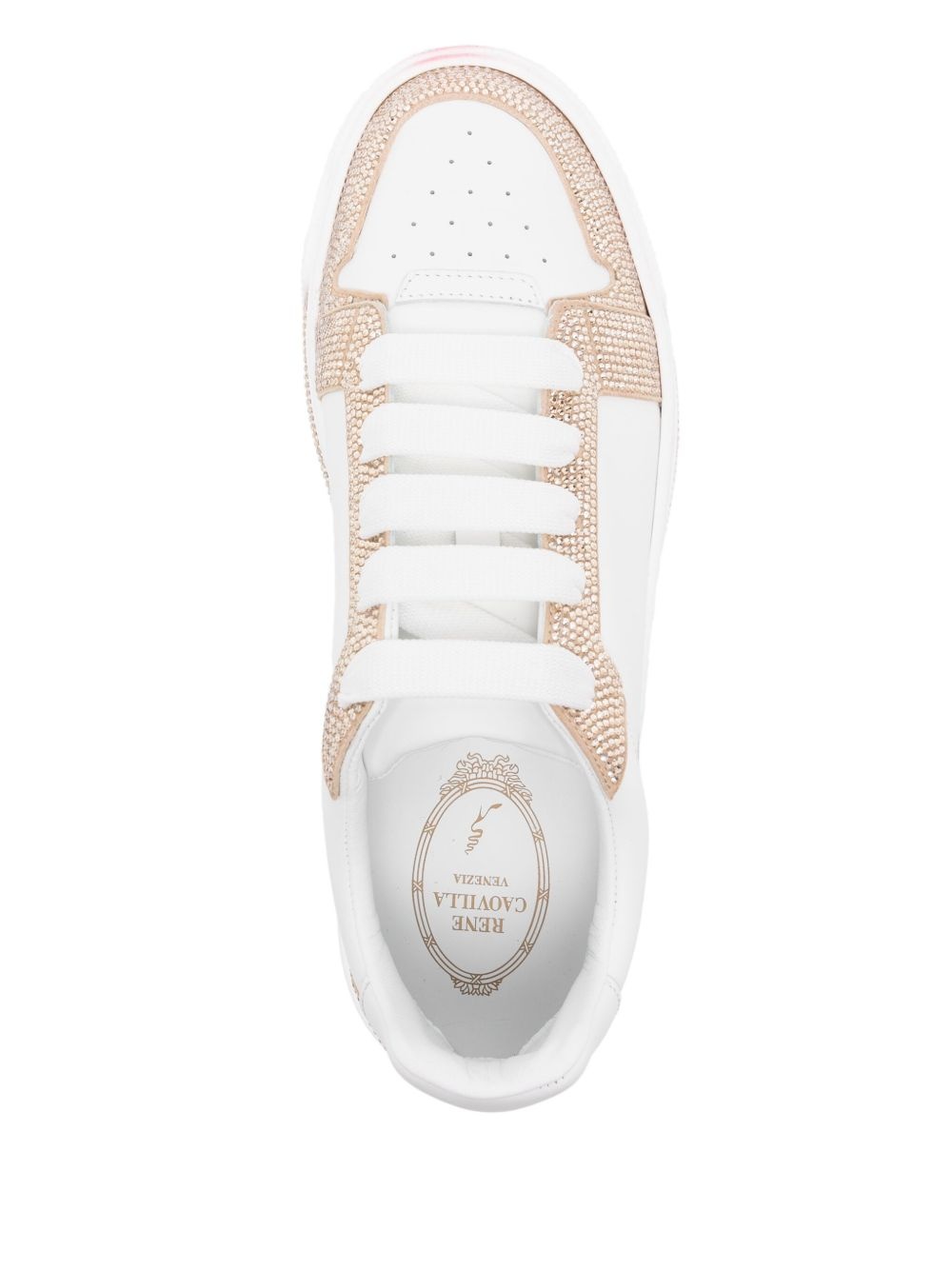 lace-up fastening trainer - 4