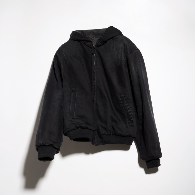 Reversible cotton denim zip jacket - 1