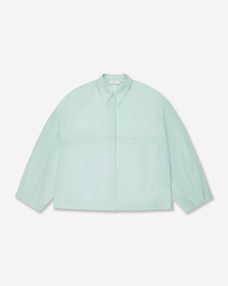 Wide fit shirt in silk and cotton muslin 1