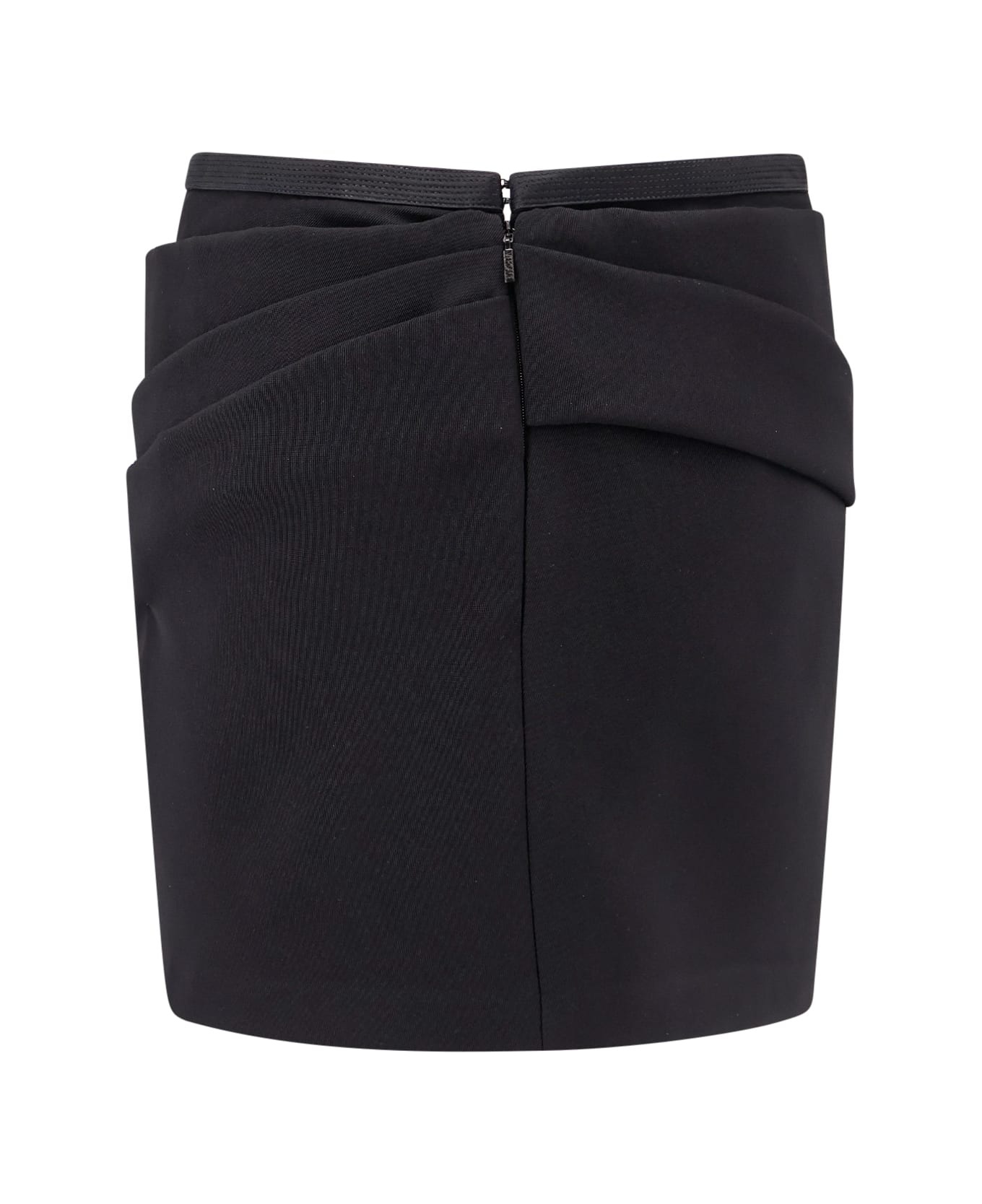 Responsible Wool Mini Skirt With Medusa Detail - 2