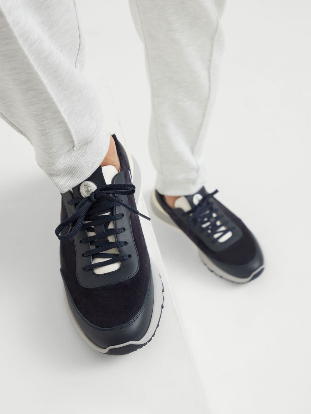 panelled sneakers - 5