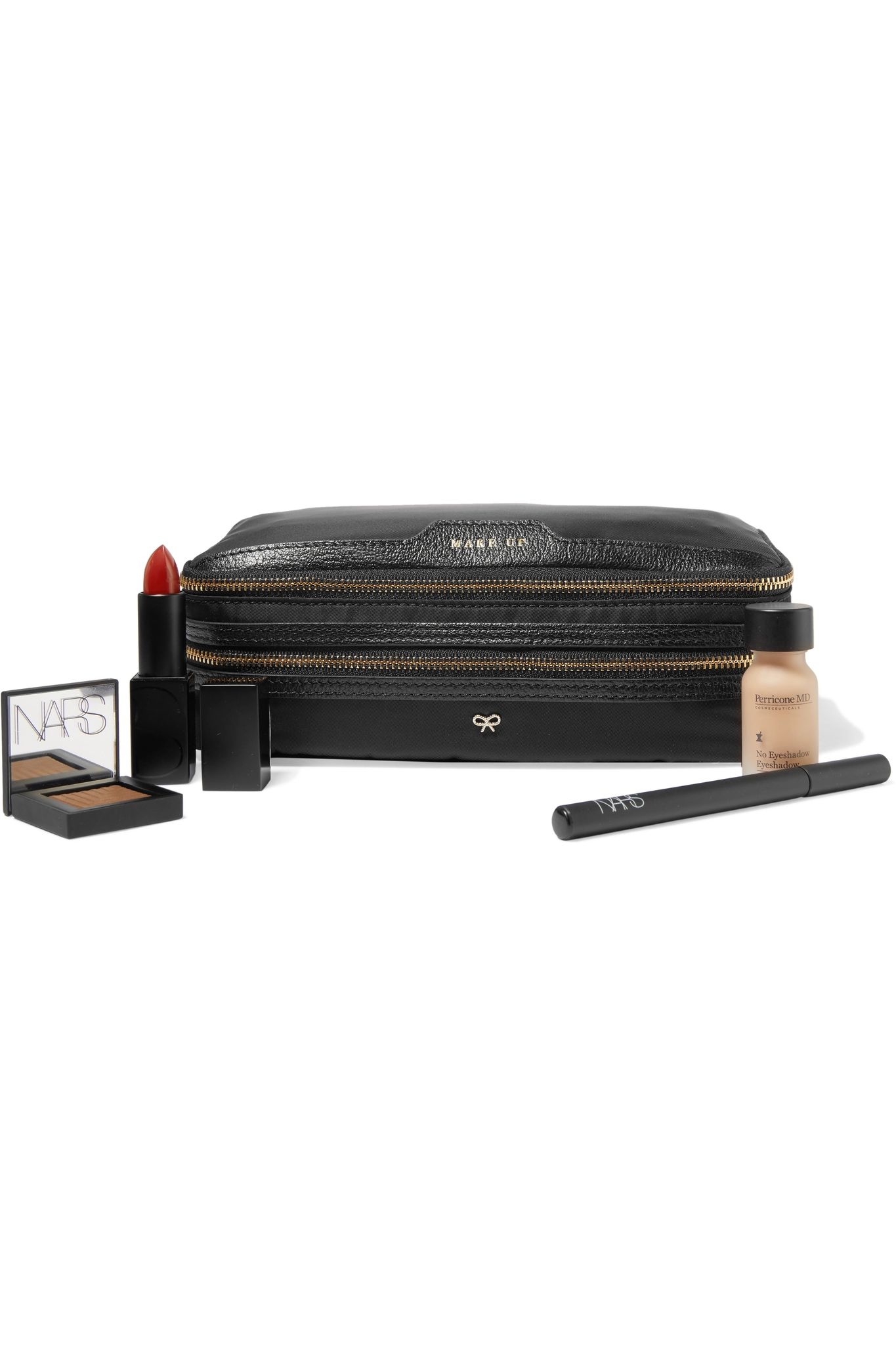 Make Up leather-trimmed shell cosmetics case - 2