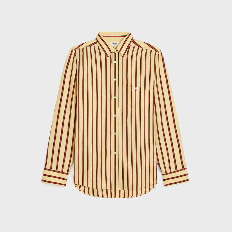 oversized shirt IN striped silk twill 1