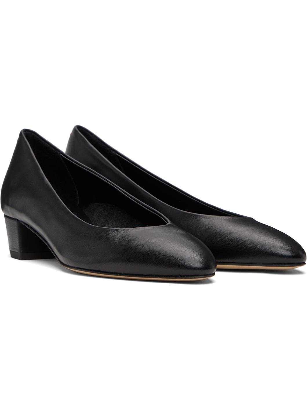 Black Helia Low-Cut Heels - 4