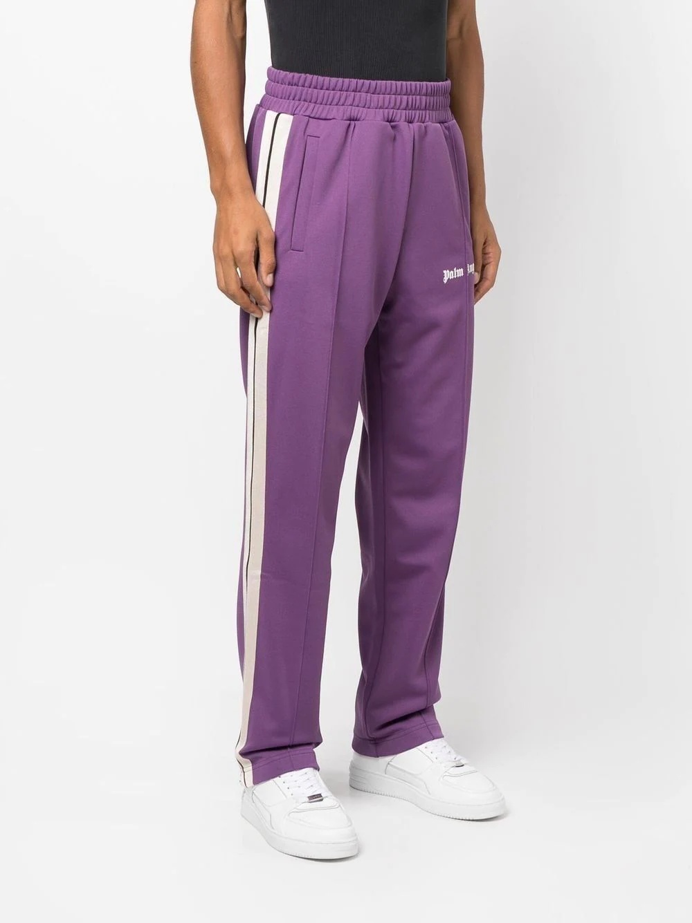 side-stripe logo track pants - 3