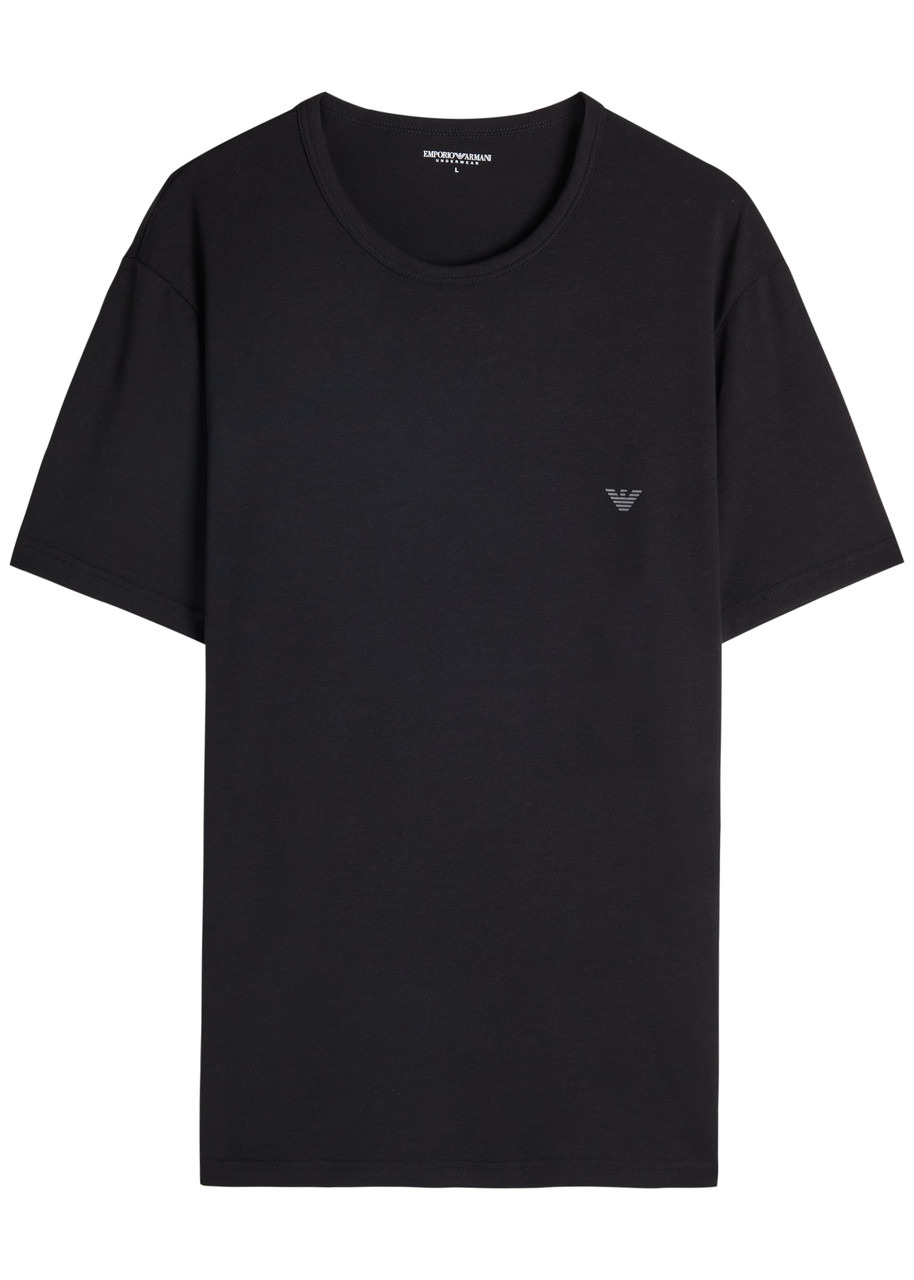 Emporio Armani Logo Stretch-cotton T-shirt - 1