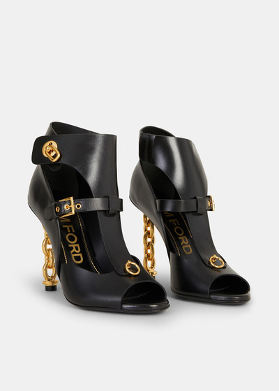 TOM FORD Black Buckle Detailing Sandals outlook