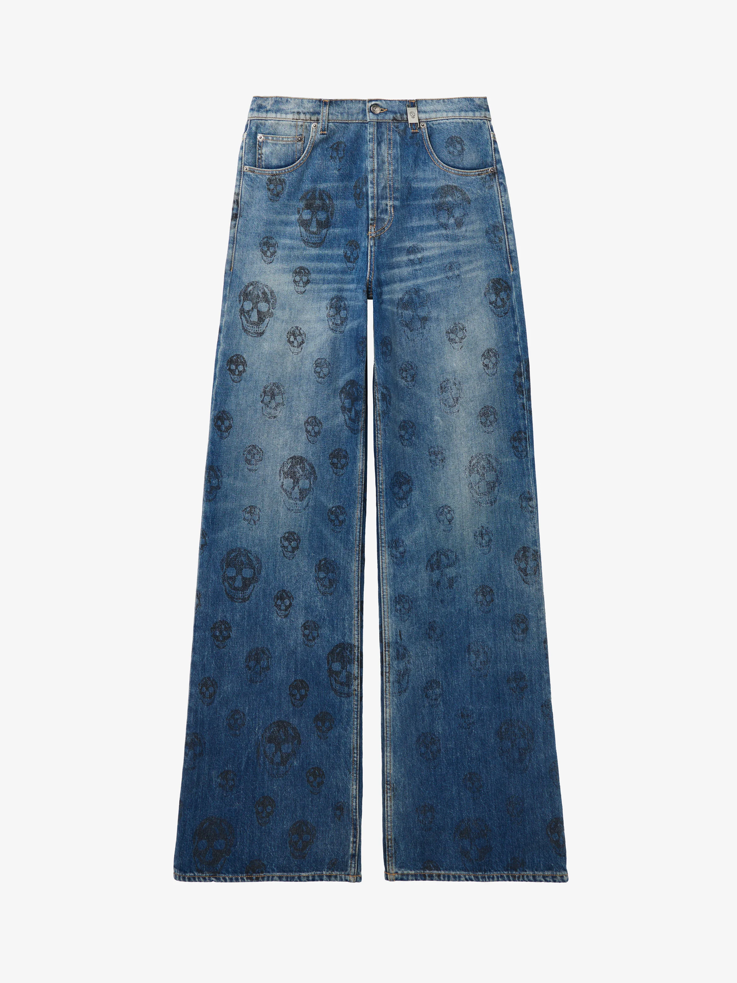 Skull Baggy Jeans - 1