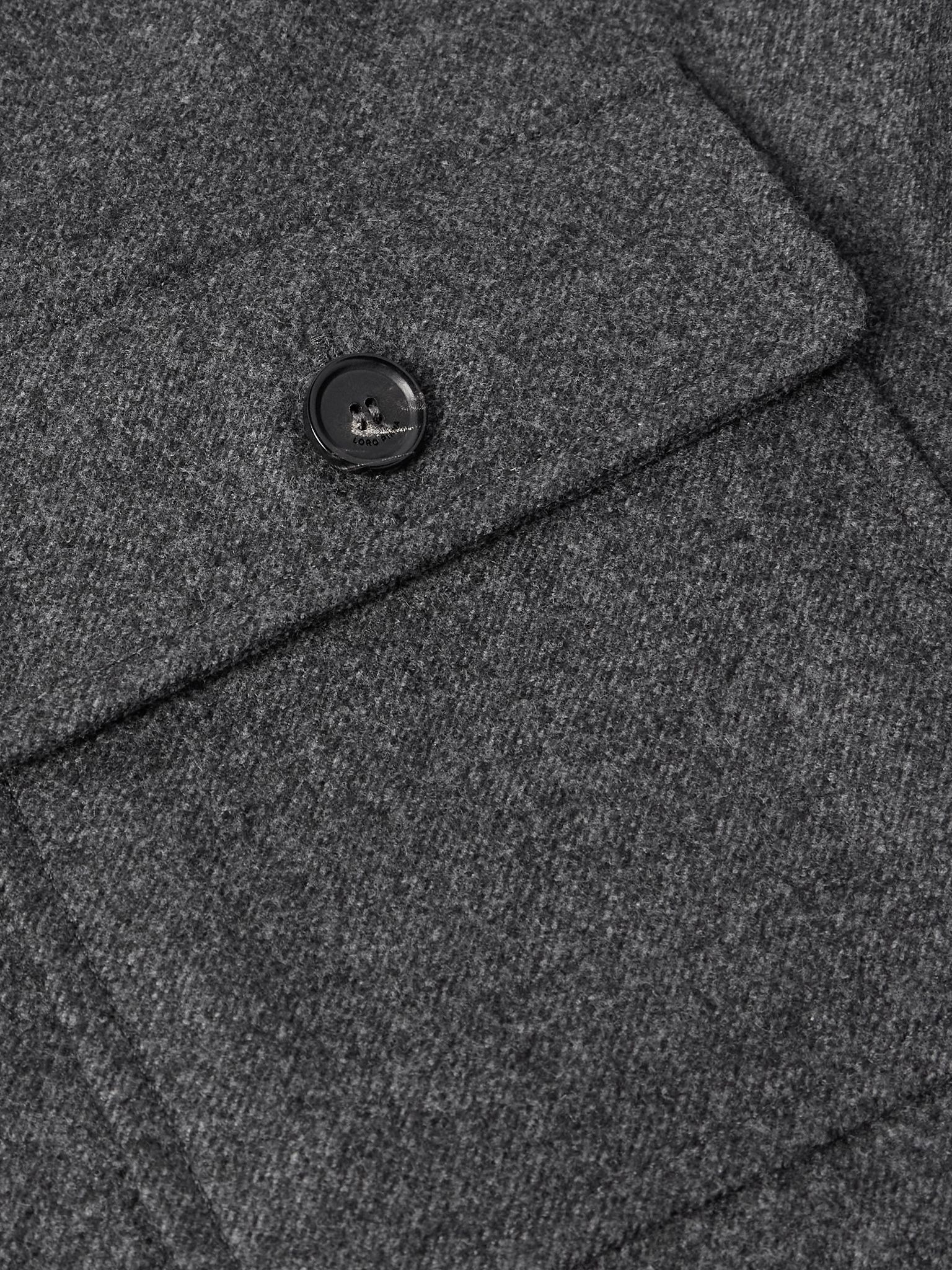 Jim Wish® Flannel Overshirt Gray - 6