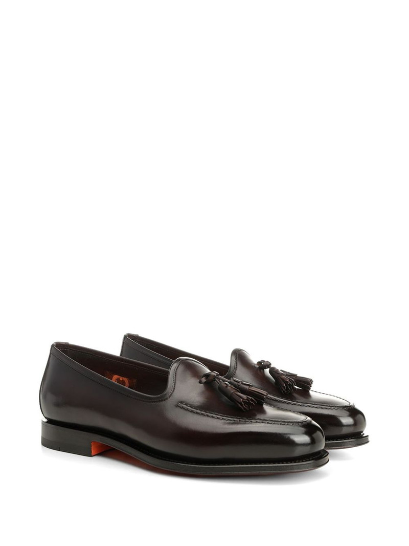 Santoni Andrew leather loafers outlook