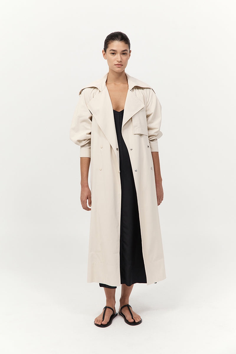 Relaxed Trench - Putty - 5