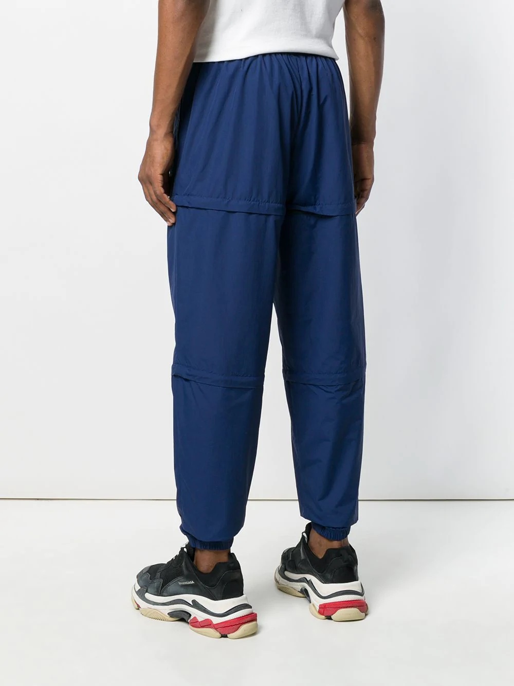 technical zip panel track pants - 4