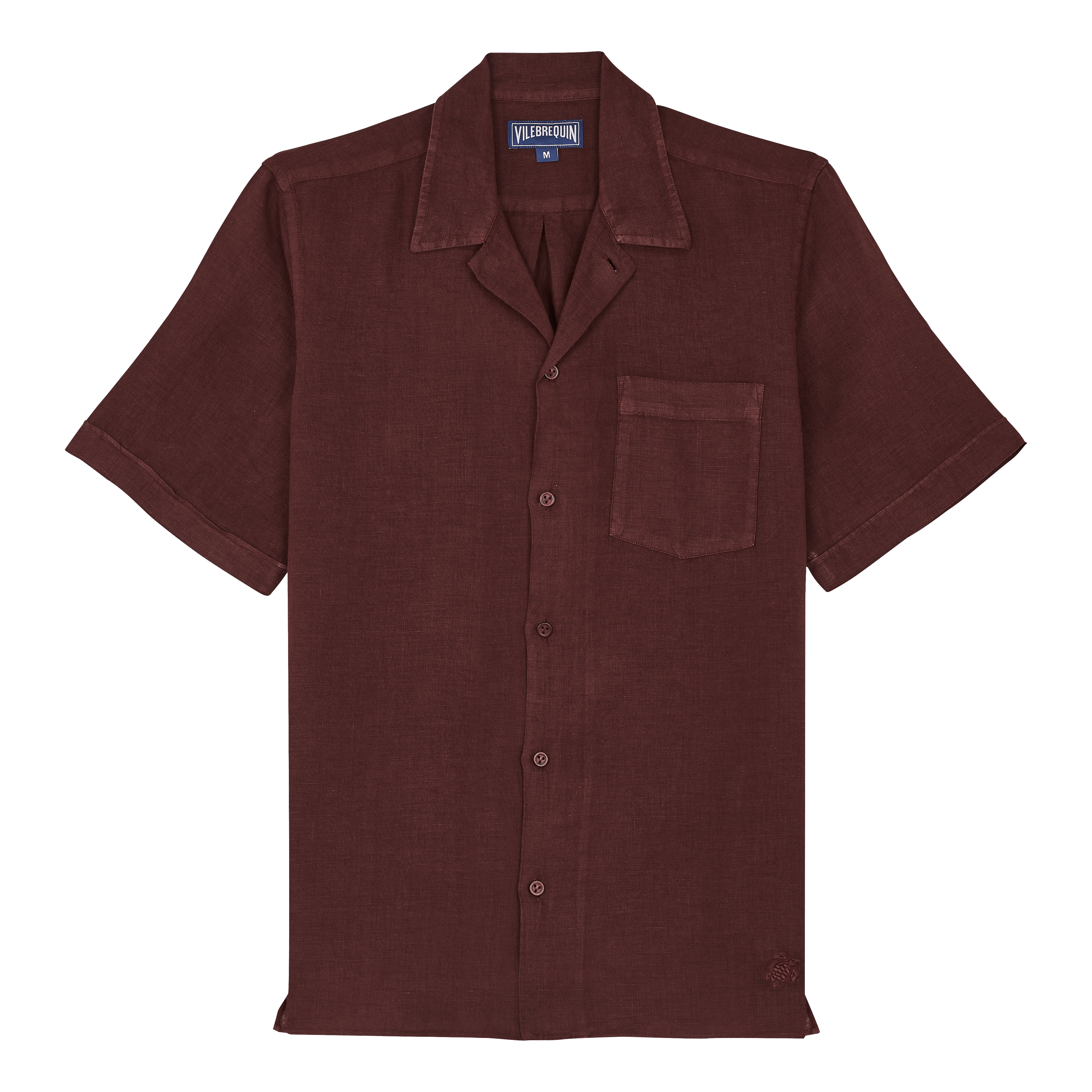 Men Bowling Linen Shirt Solid - 1