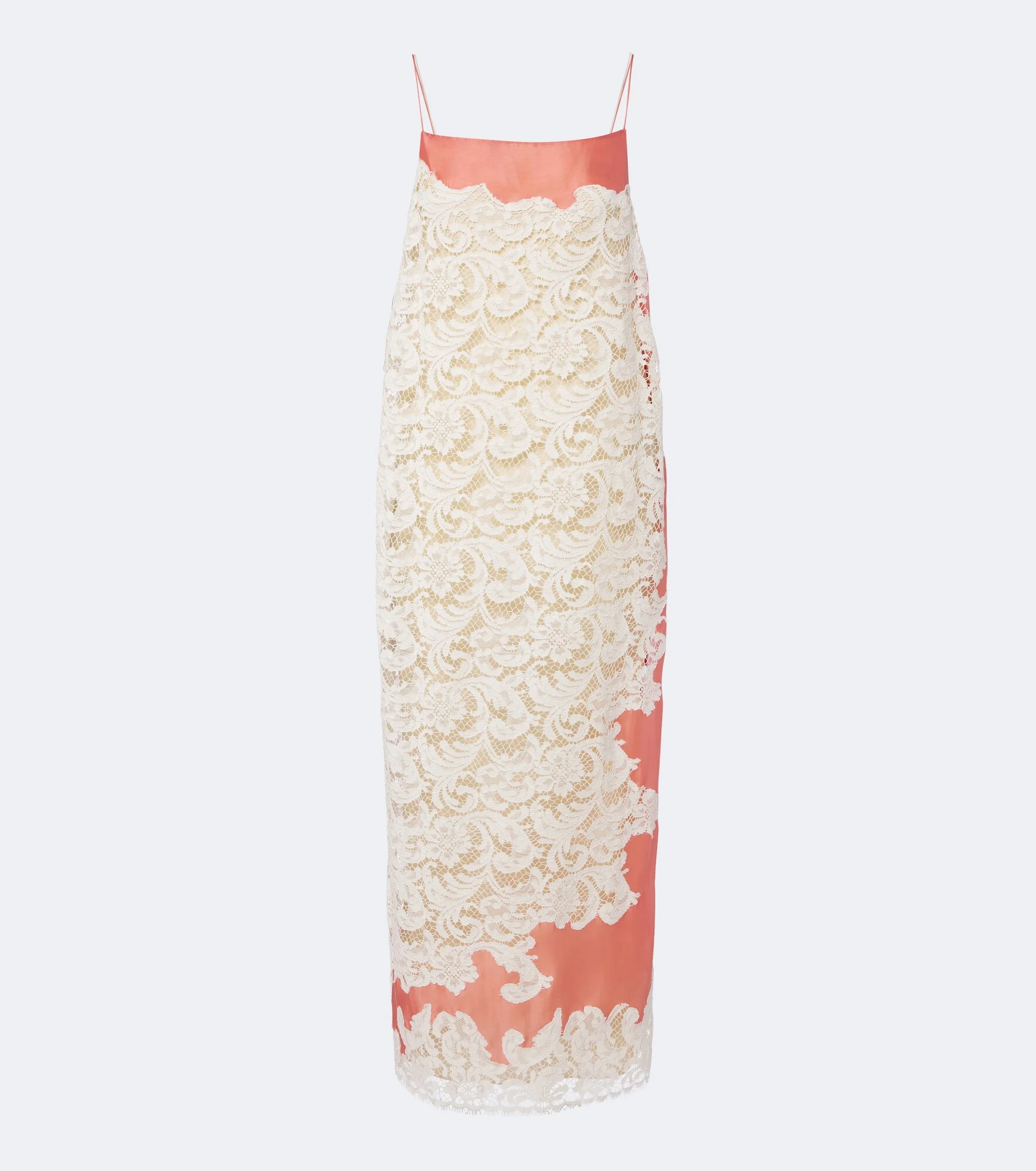 Nevis lace-trimmed voile slip dress - 1