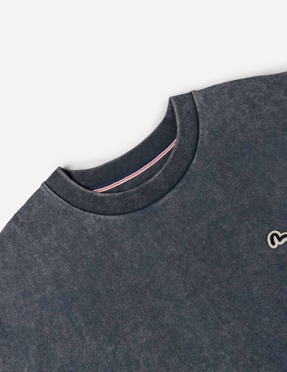 Logo and Seagull Embroidery Relax Fit T-shirt - 9