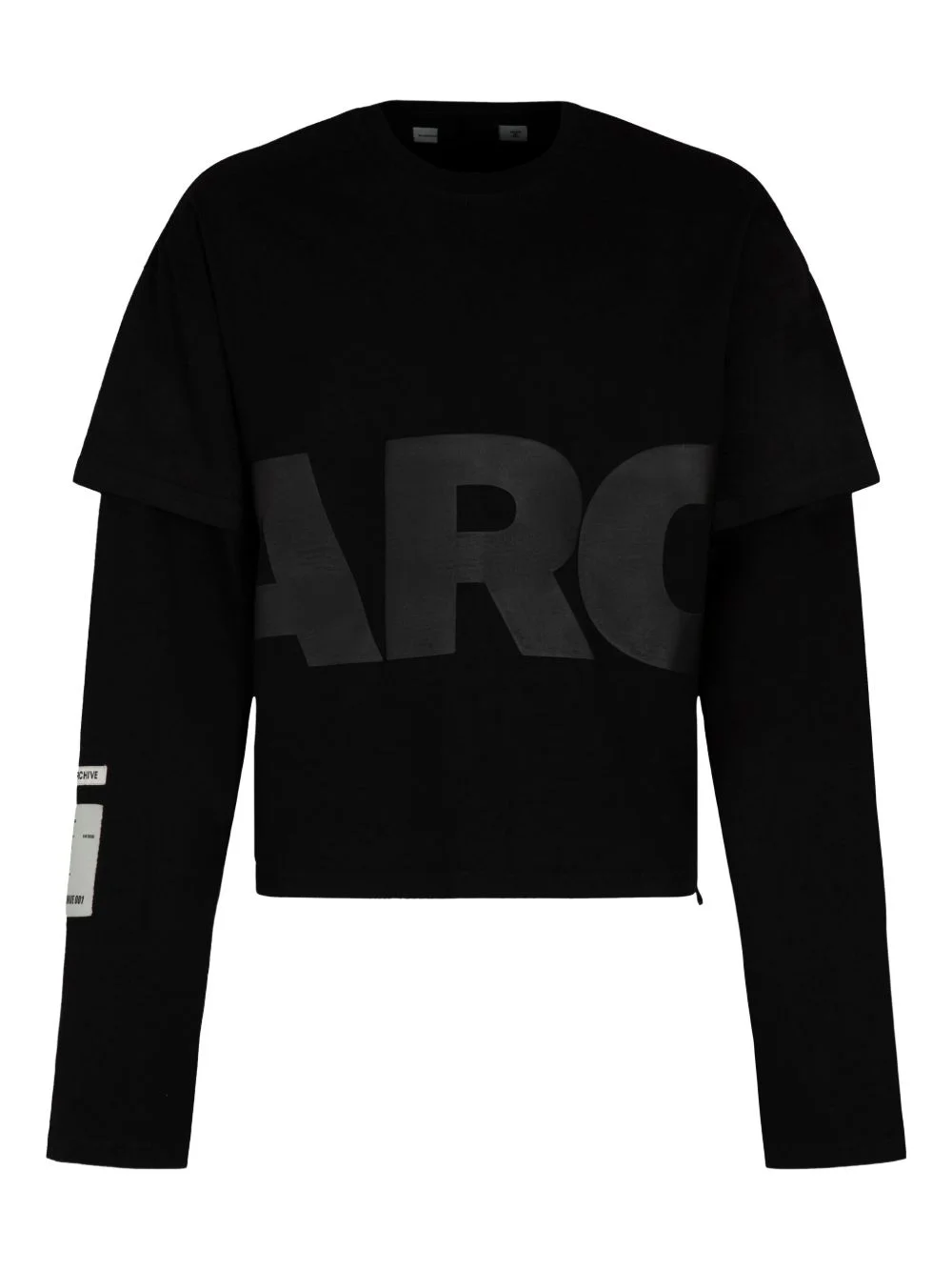 double-layer logo-print T-shirt - 1