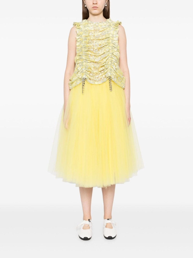 Noir Kei Ninomiya floral mesh vest outlook