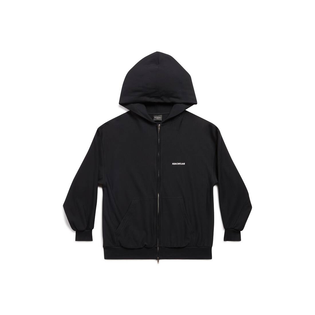 Balenciaga Back Hoodie Regular Fit in Black