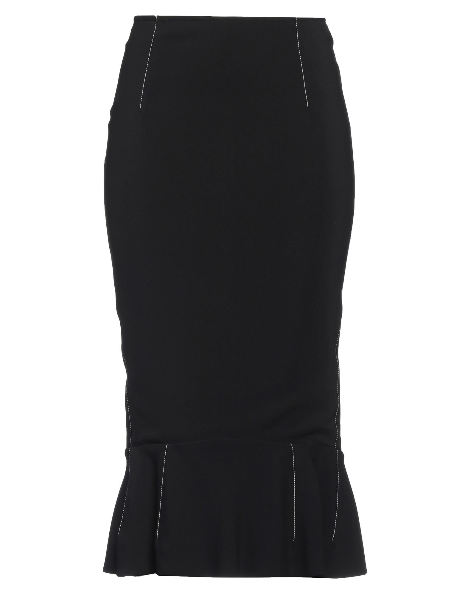 Black Women's Midi Skirt - 1