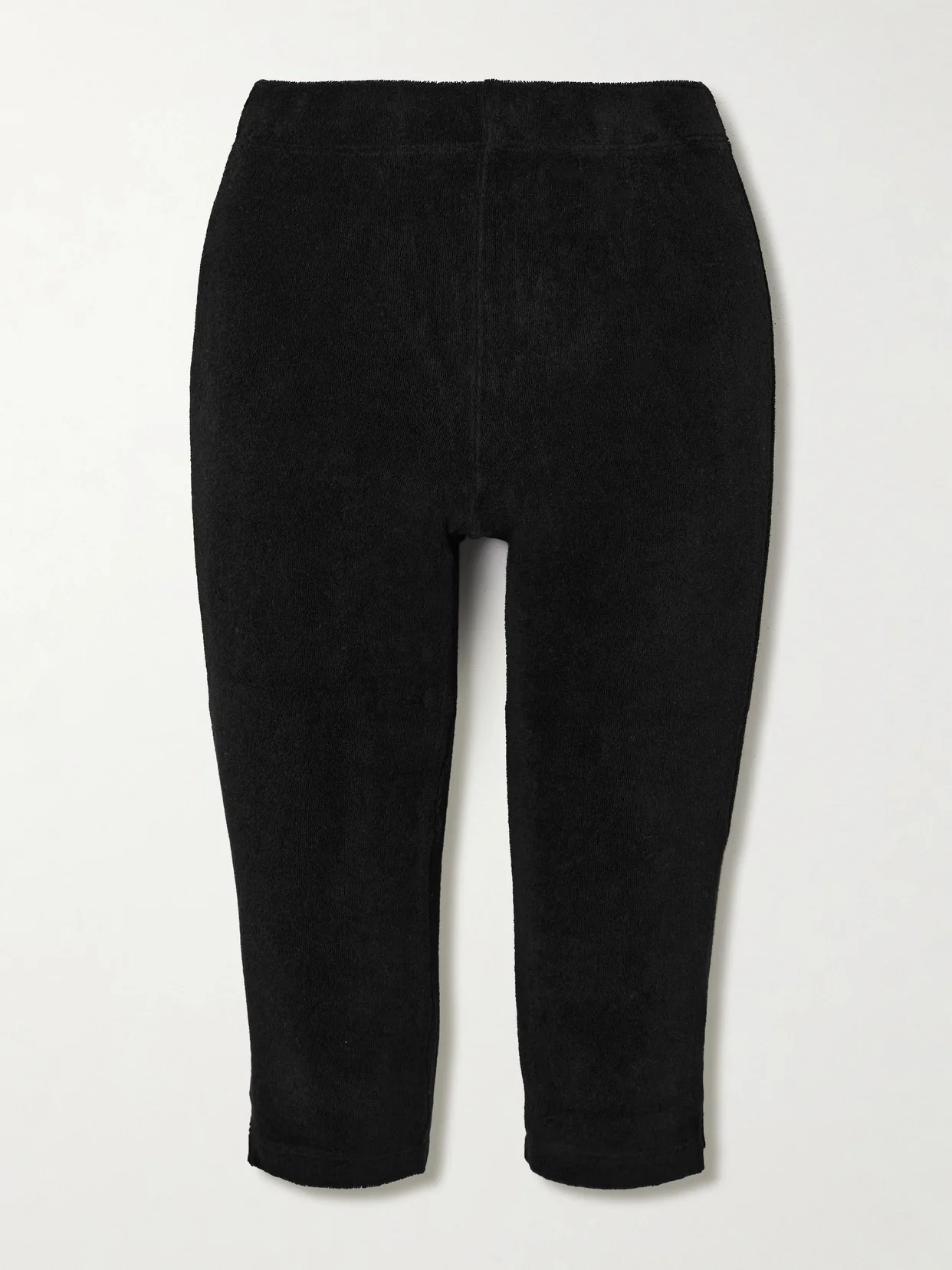 Pashi Cropped Cotton-blend Terry Skinny Pants - 1