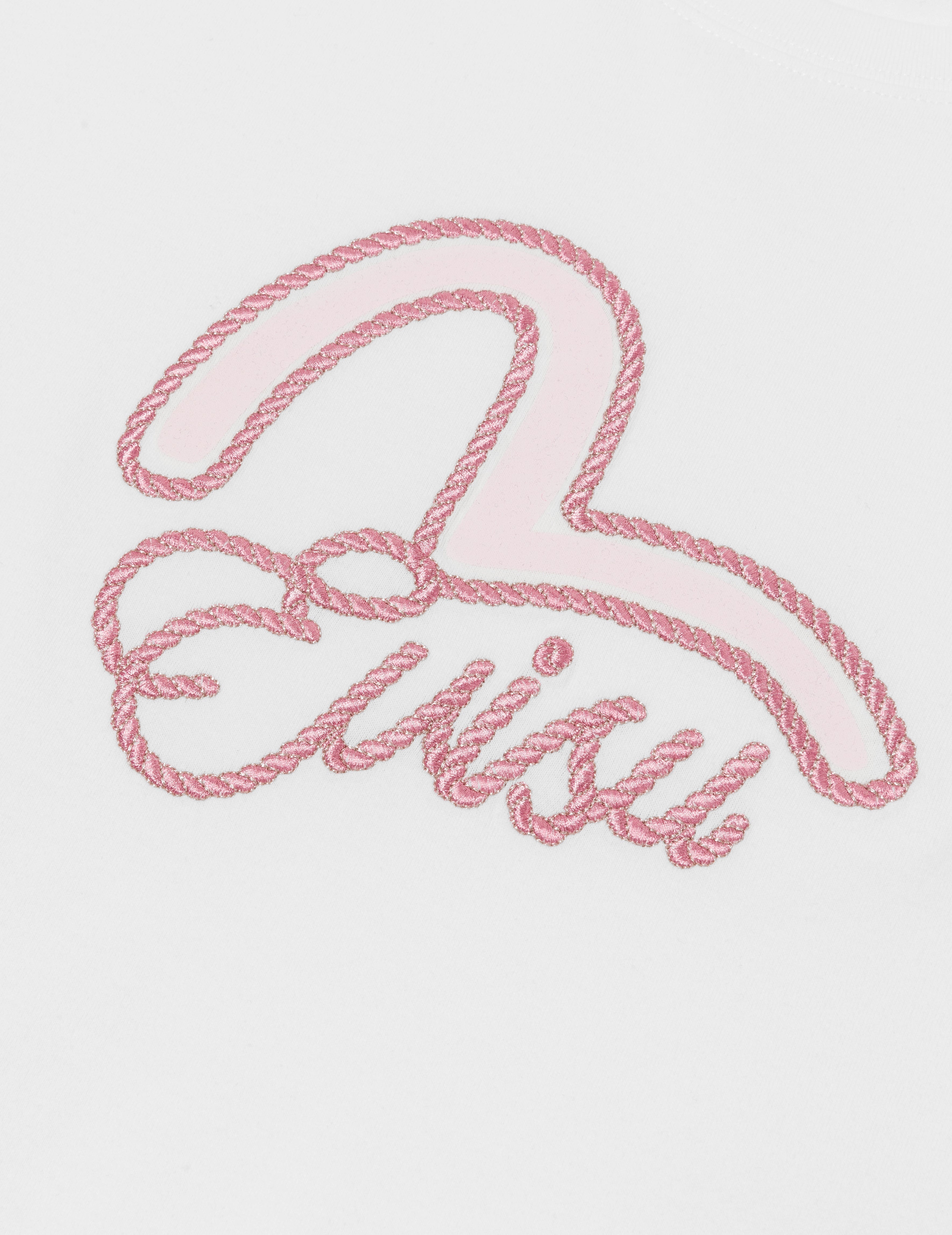 Seagull Print and Twisted Rope Logo Embroidery Boyfriend T-Shirt - 5