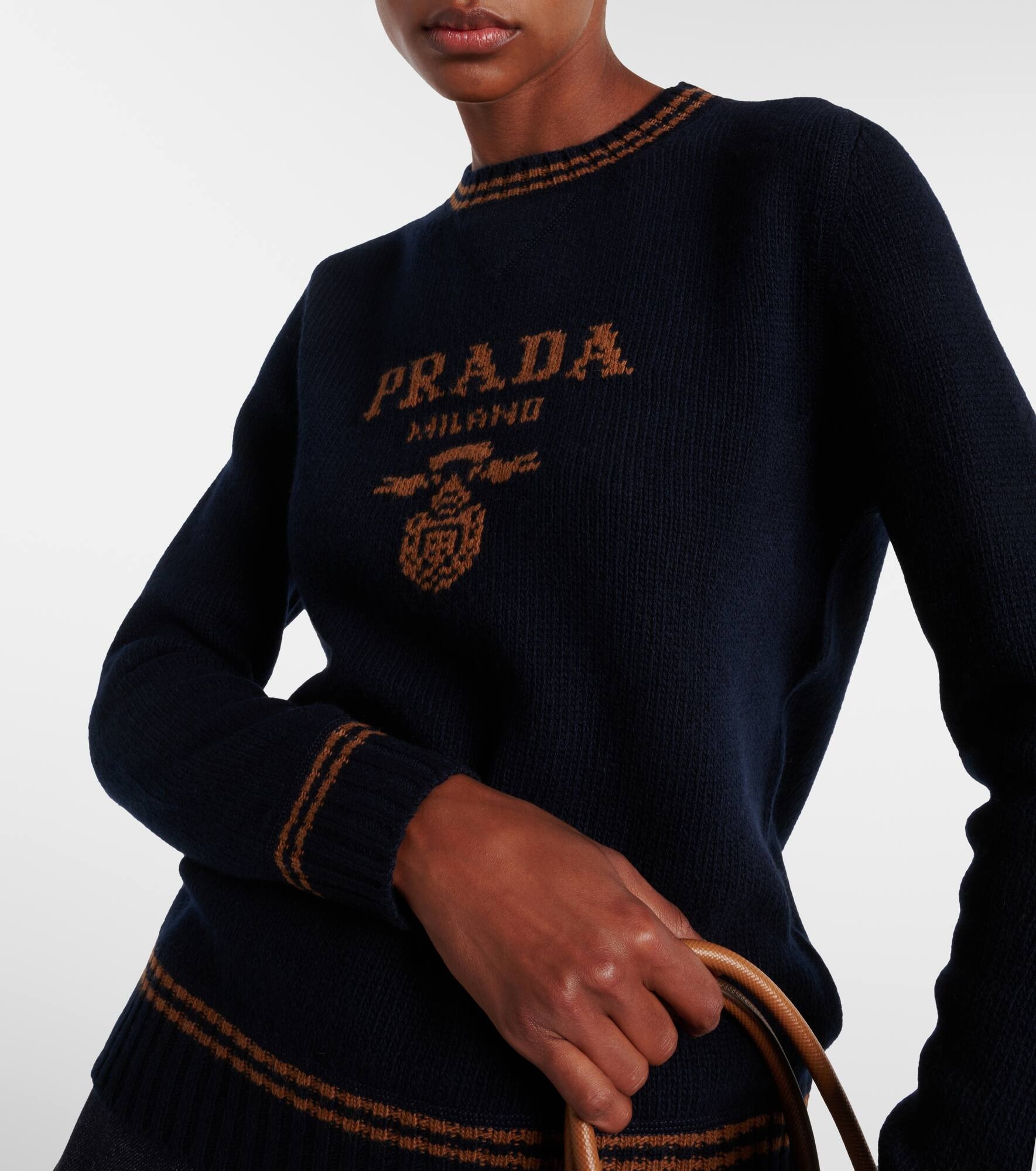 Logo wool and cashmere sweater - 4