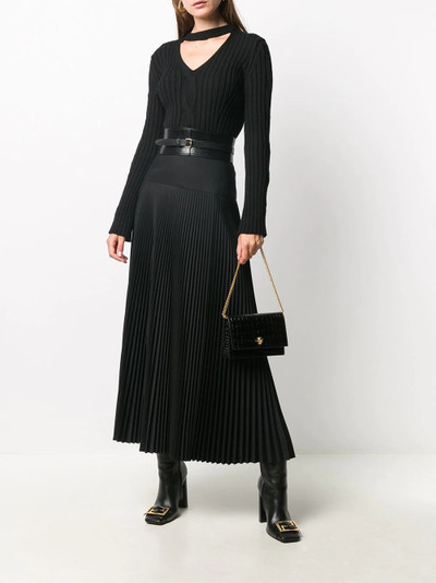 Alexander McQueen cut-out ribbed V-neck jumper outlook