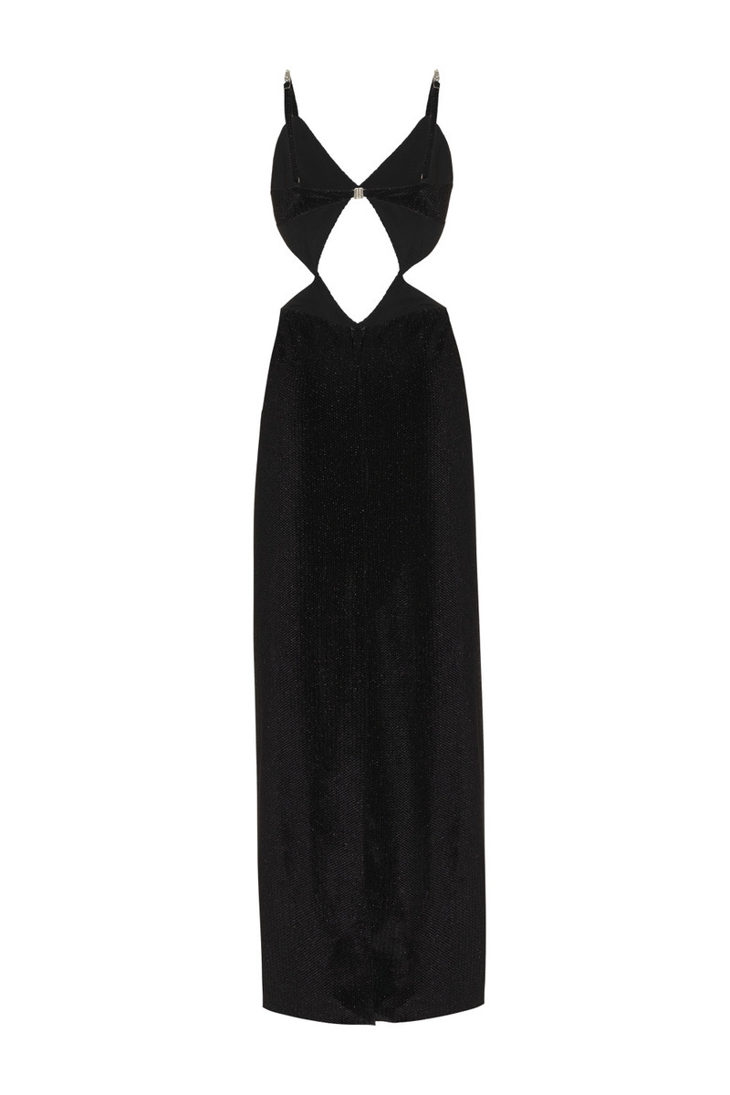 PatBO VELVET DEEP MAXI DRESS outlook