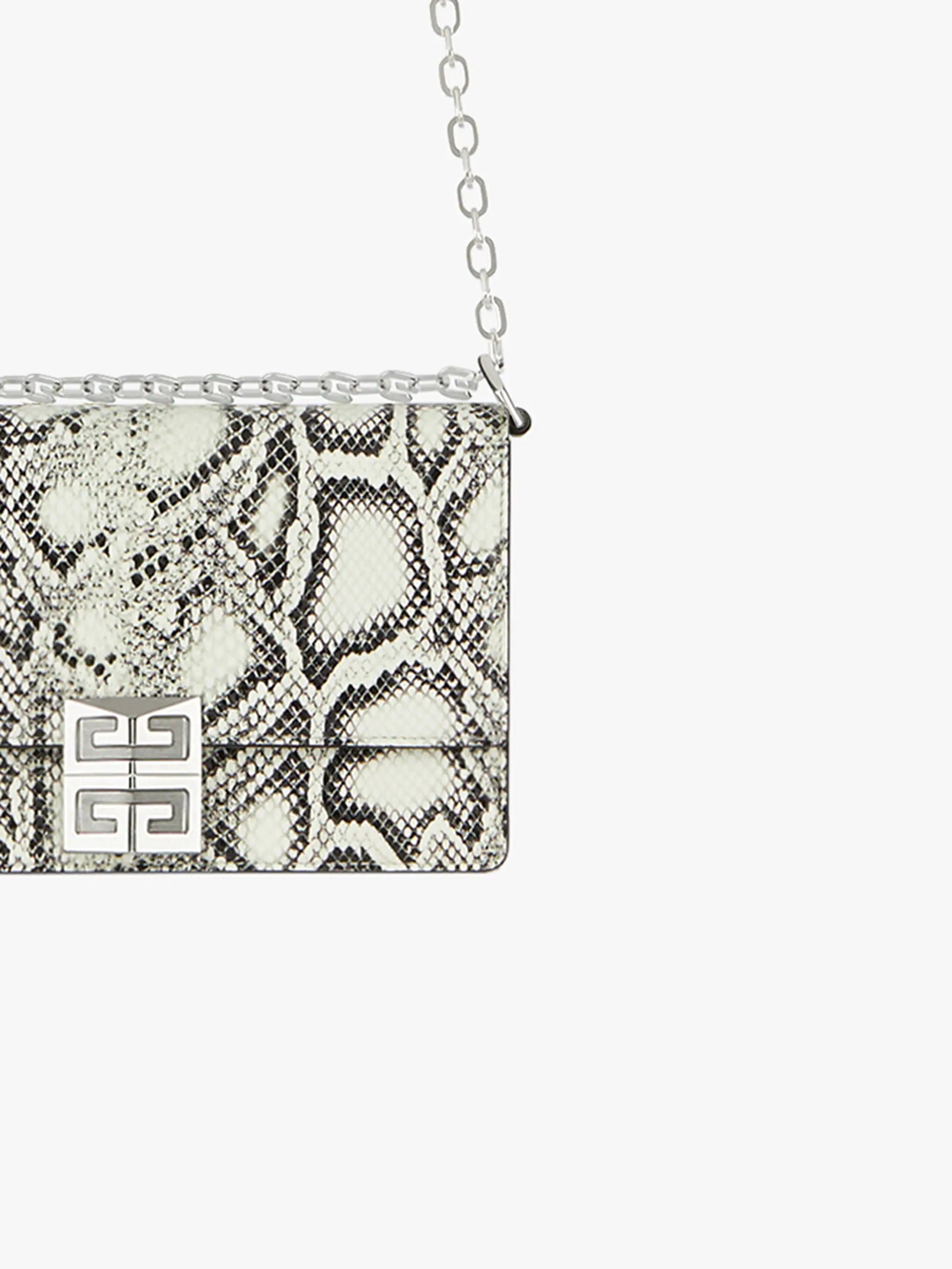 SMALL 4G BAG IN PYTHON EFFECT WITH CHAIN - 5