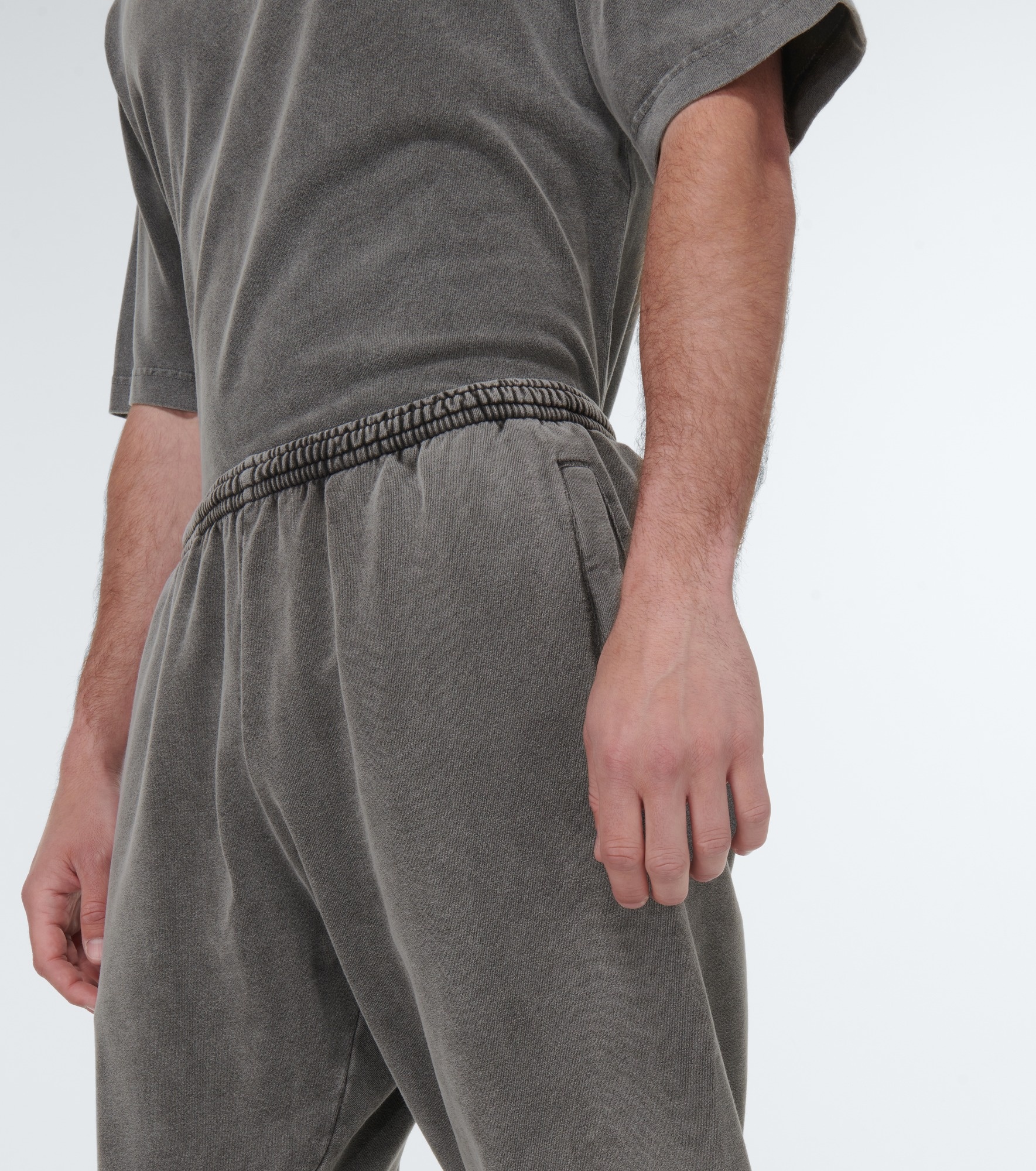 Faded cotton sweatpants - 5