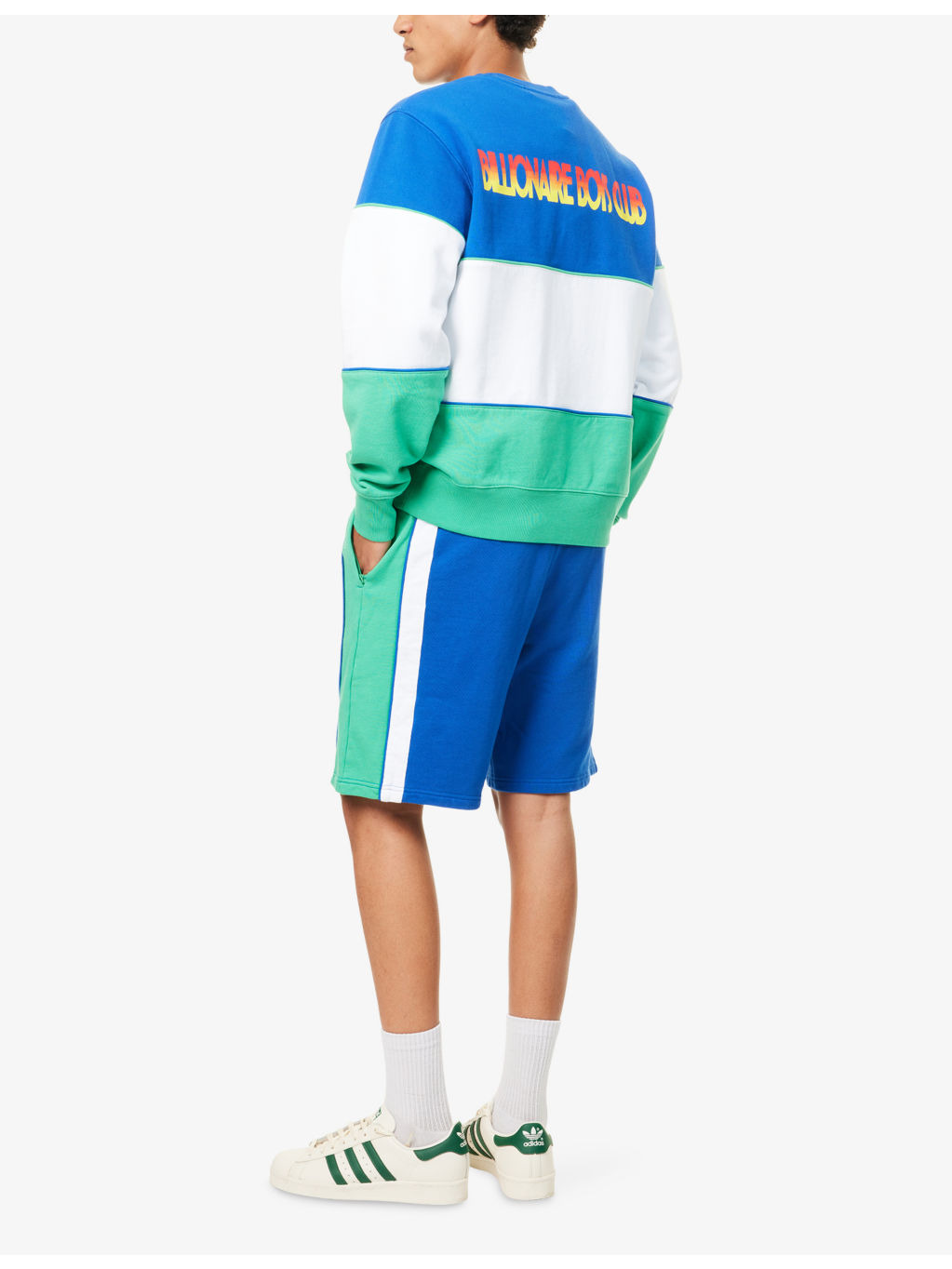 Great Wave Colour-Block Cotton-Jersey Sweatshirt - 2