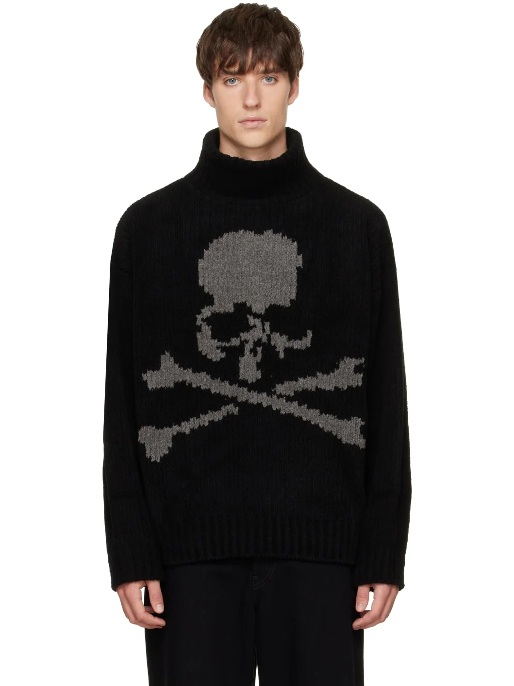 Black Cashmere Turtleneck - 1